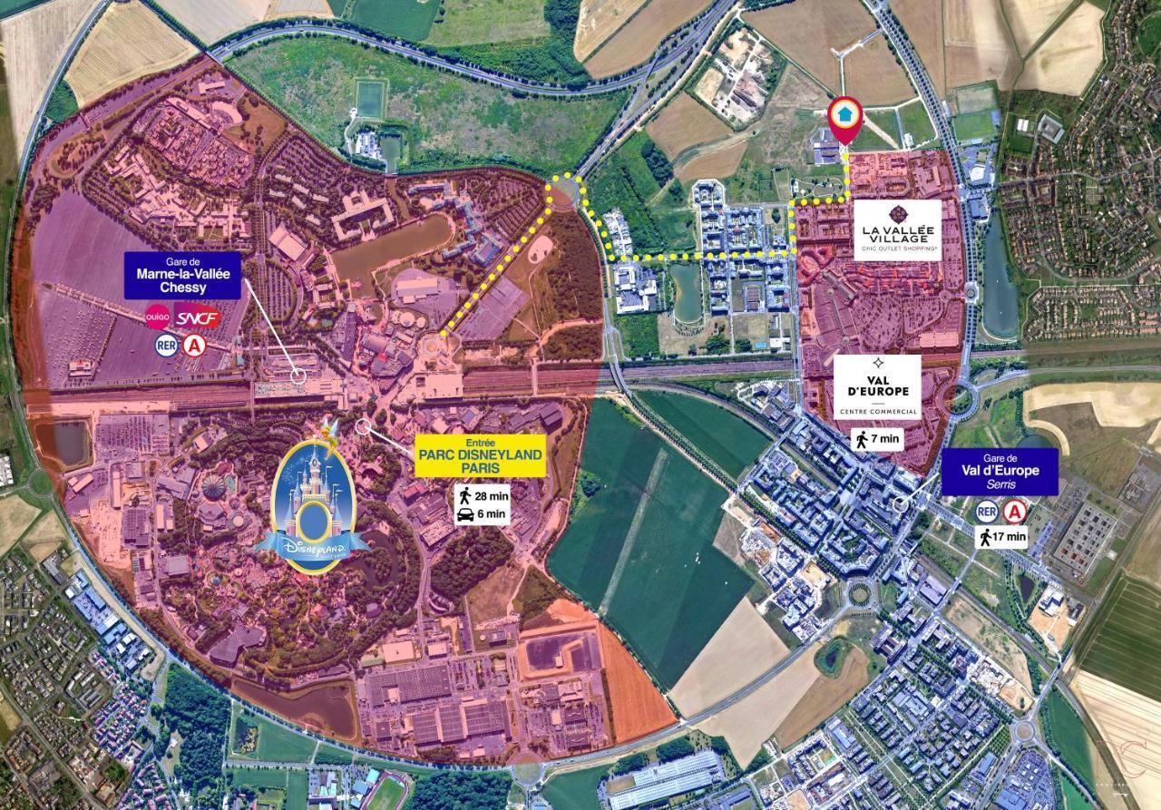 *Disneyland/Serris* Appartement Idealement Situe المظهر الخارجي الصورة